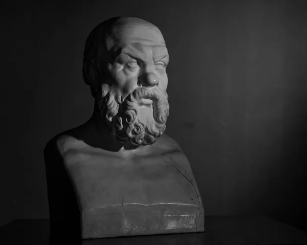 Бюст Сократ "гіпс" — стокове фото