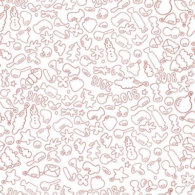 Noel ve mutlu yeni yıl seamless modeli