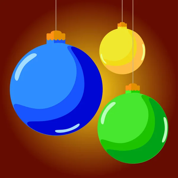 Ensemble de jouets de Noël et Nouvel An — Image vectorielle