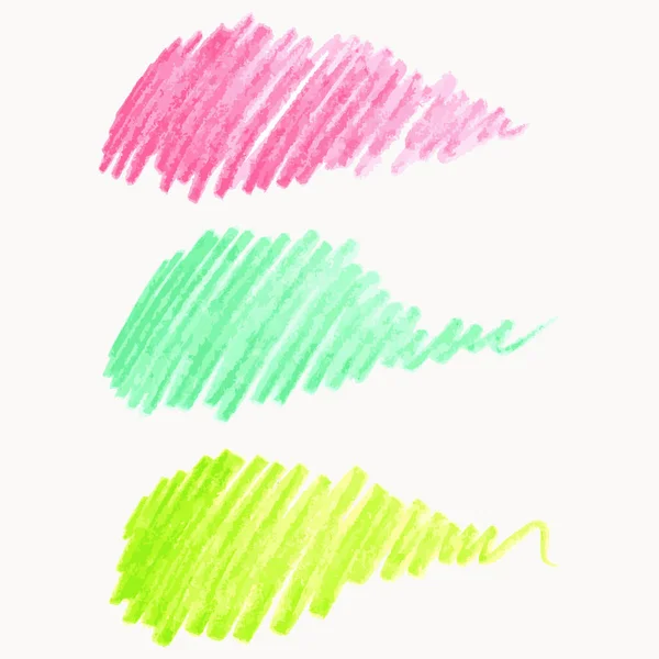 Crayon aquarelle coups — Image vectorielle
