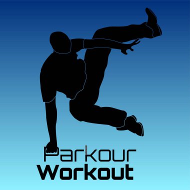 Parkour şekil çizimde düz öğeleri