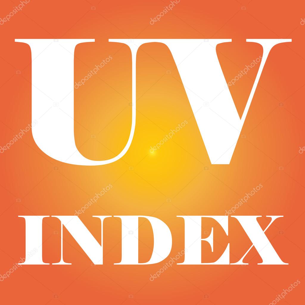 UV INDEX typography