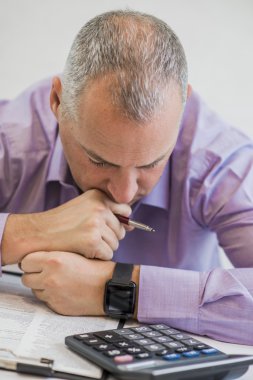 iş adamı ile ilgili sorunlar ve ofiste stres