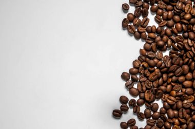 Farklı kahve çekirdekleri karışımı. Kahve Arkaplanı. 