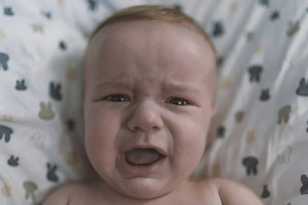 Bebé Bebé Cayendo Mal Llorando Llamando Madre — Foto de Stock