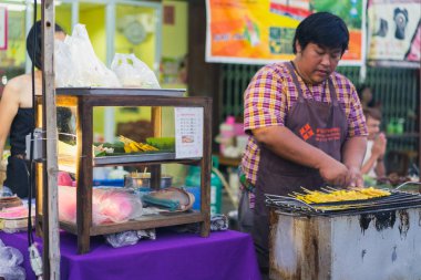 Angkor dostum. Kamphaeng Phet, Tayland - 4 Şubat 2017