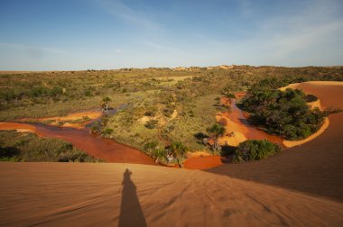 Kırmızı dunes adlı Jalapao, Brezilya'da en vahşi bölgelerinden birinde