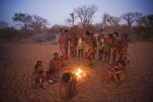 Ju / 'Hoansi-San bushman a Grashoek, Namibia — Foto Stock