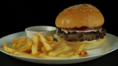 iştah açıcı lezzetli burger