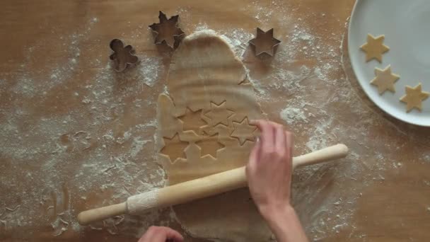 Тімелапсе. Традиційний домашній різдвяний десерт — стокове відео