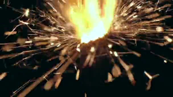 Macro combustion Sparkler — Video