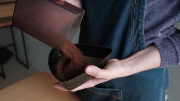 Herstellung von Kaffee Prozess — Stockvideo