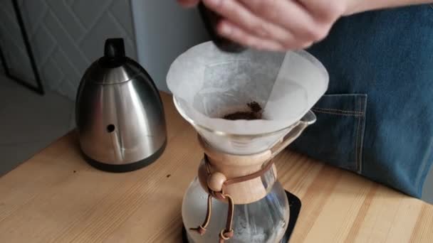 Besluitvormingsproces van de koffie — Stockvideo