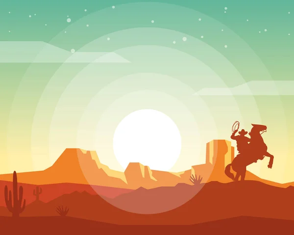 Vahşi batı manzarası