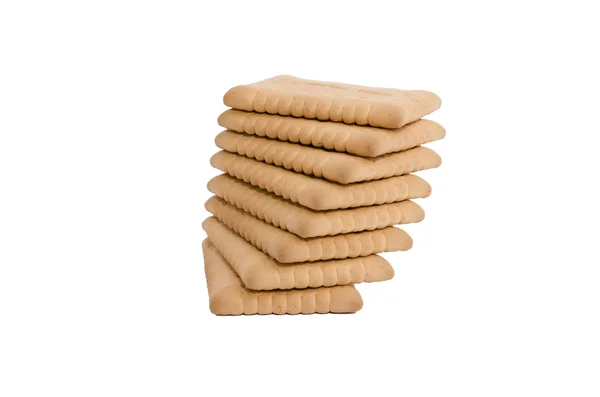 Cookies arranged on a white background — Stock Photo, Image