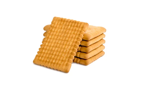 Beyaz arka planda izole bisküvi 