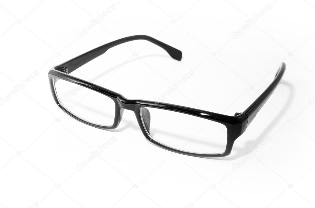 Eyeglasses with black frame