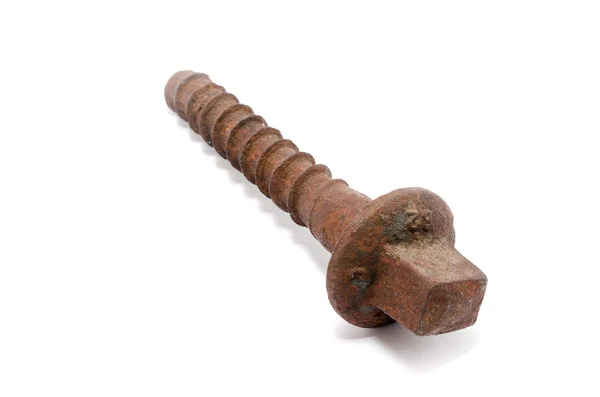 İzole eski demiryolu vida