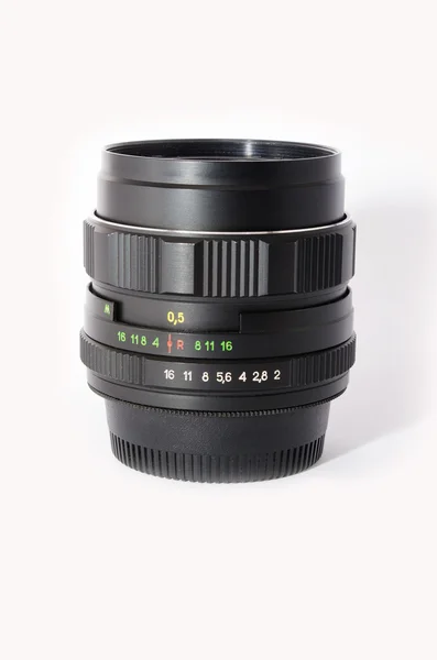 Beyaz izole dijital SLR lens Optik