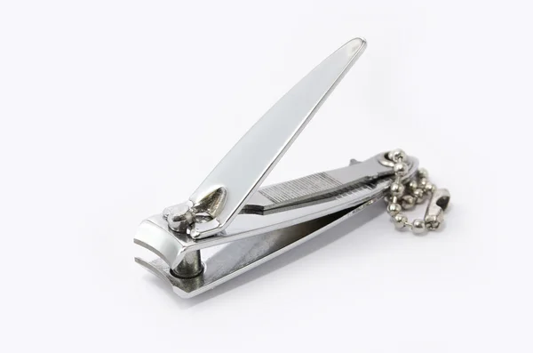 beyaz izole tırnak makasları