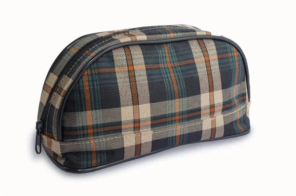 Kozmetik poşeti beyaza izole edilmiş