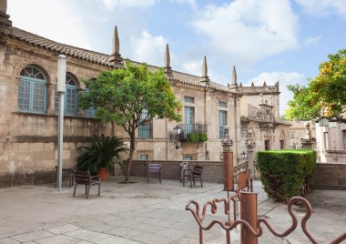 İspanyol şehir (Poble Espanyol) - açık havada Mimarlık Müzesi