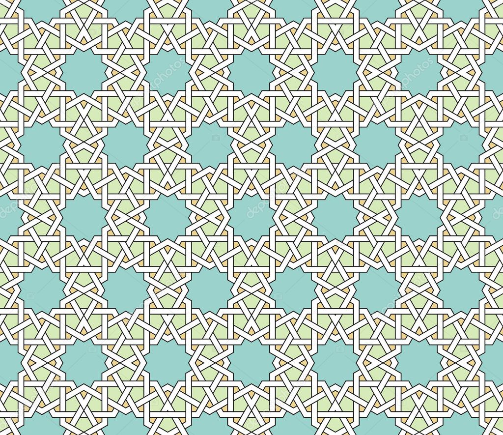 Vector arabic  geometric pattern.