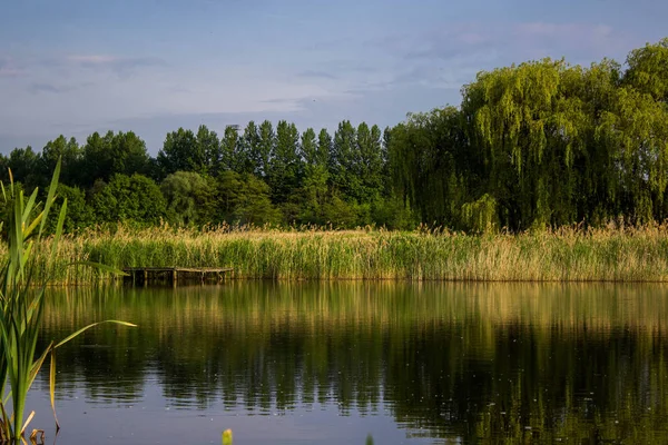 Güzel bir bahar gölü