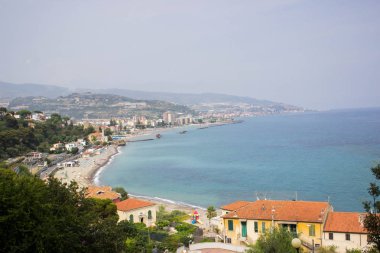 Bussana Imperia Liguria 'nın Deniz Kıyısı