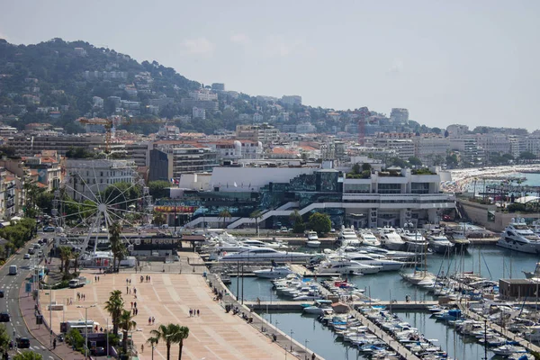 Port Morski Riwiera Francuska Cannes — Zdjęcie stockowe