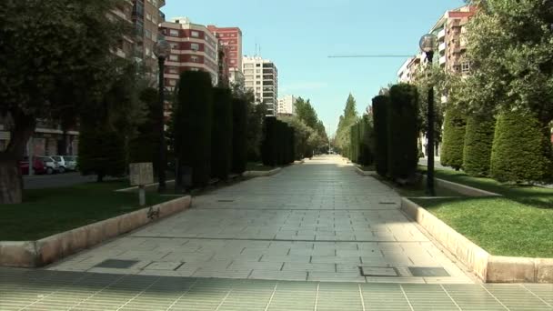 Alameda Cartagena España — Vídeo de stock