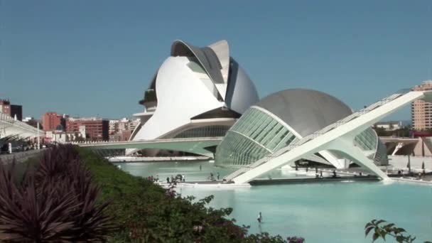 Vue Grand Format Ciudad Las Artes Ciencias Valence Espagne — Video