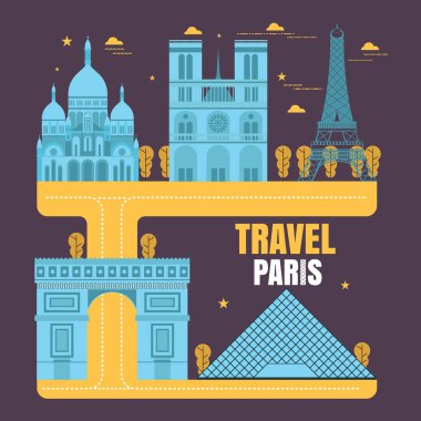 resim arka plan seyahat Paris sunulan.