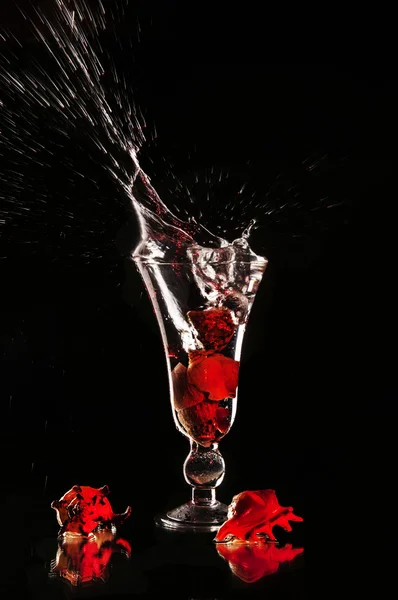 Bir bardaktan su sıçrama