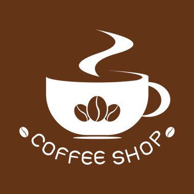 logo kahve, vektör Kupası Cafe 