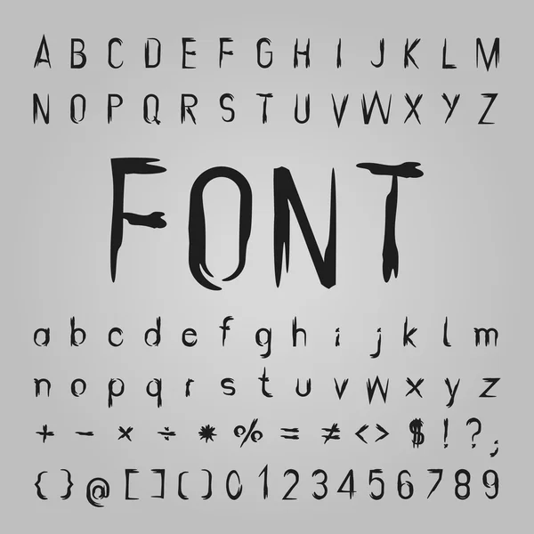 Bot lettertype ontwerp — Stockvector