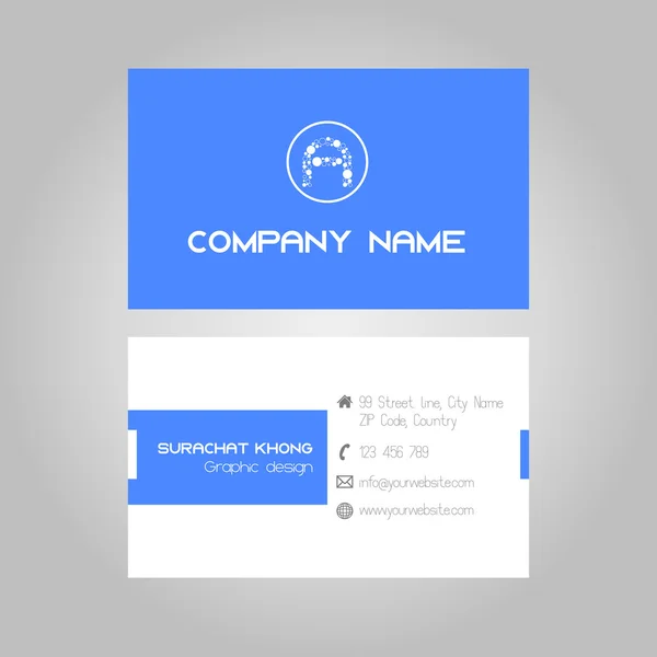 Blue Business Card vector — Stock Vector