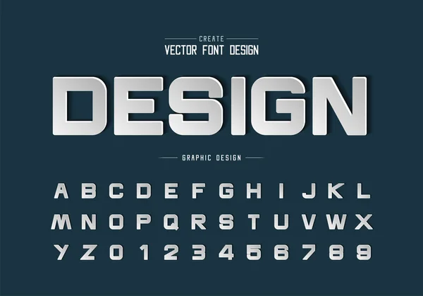 用紙フォントと丸みを帯びたアルファベットベクトル デザイン書体の文字と数字 背景のグラフィックテキスト — ストックベクタ