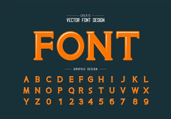 Hoogtepunten Lettertype Alfabet Vector Idee Lettertype Letter Nummer Ontwerp Grafische — Stockvector