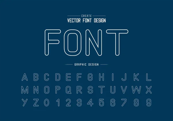 Vintage Lettertype Alfabet Vector Typeface Letter Nummer Ontwerp Grafische Tekst — Stockvector