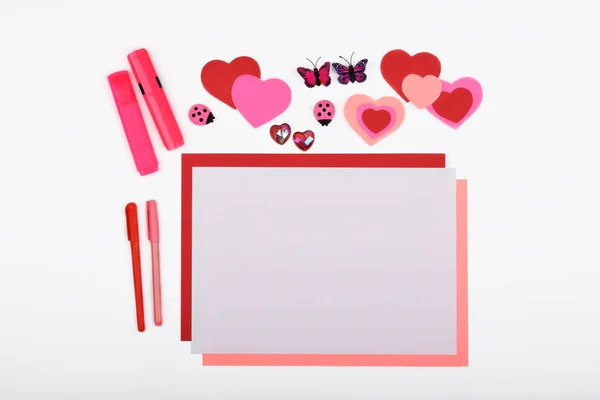 Layout objects isolated on the topic - Valentine's Day — Stock Photo, Image