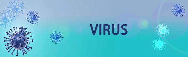 Banner corona virüs illüstrasyonu