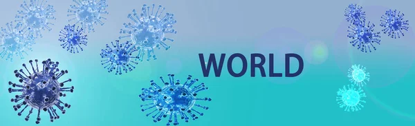 Banner corona virüs illüstrasyonu