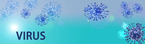 Banner corona virüs illüstrasyonu
