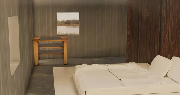 3D hazırlama odası modern ve yumuşak mod