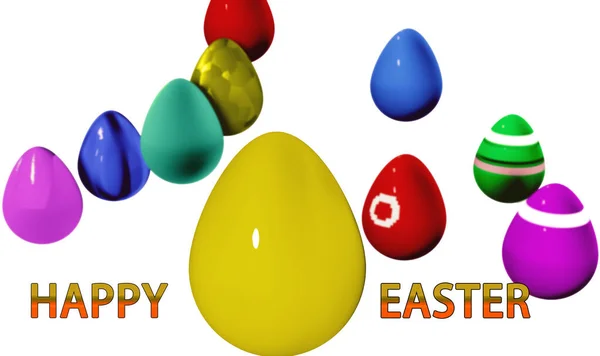 Paskalya yumurtası mevsimlik sanat tasarımı