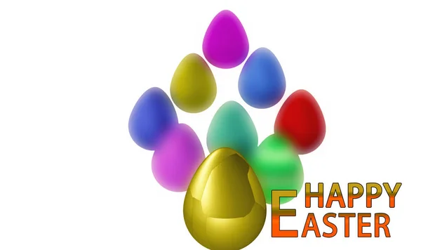 Paskalya yumurtası mevsimlik sanat tasarımı