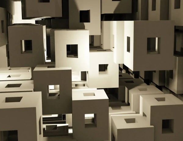 3d biçimlendirme, soyut küp arkaplanı, 