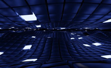 3d biçimlendirme Bilim- Kurgu Küpü blok tasarımı deseni soyut arkaplan