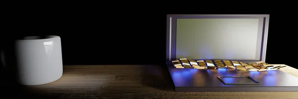 çalışma alanı gece kipinde